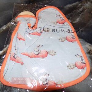 Little Bum Bums Fast & Furryous Lovey W/Wood Teether NEW